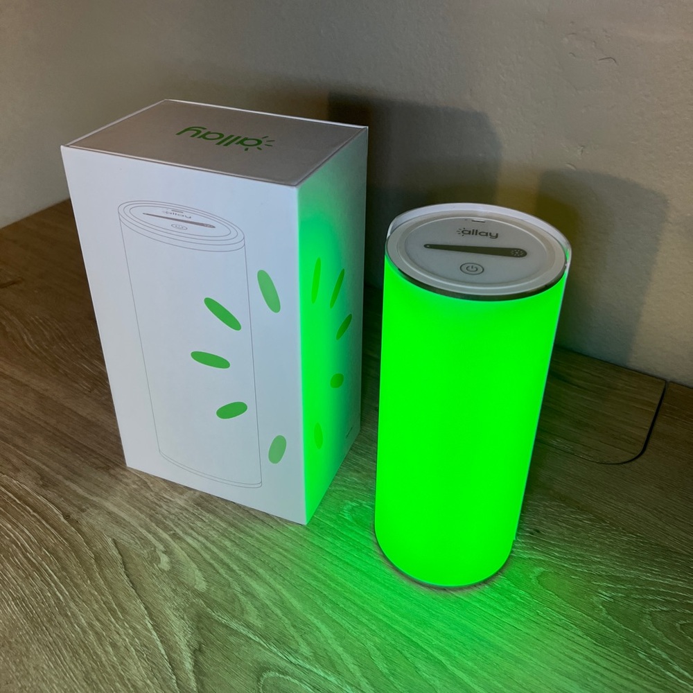 Allay Lamp Calming Green Light Therapy Natural Migraine & Headache Relief